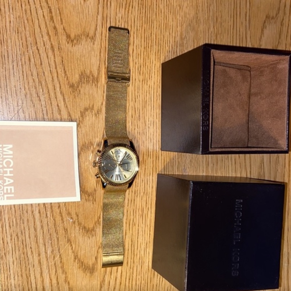 Michael Kors - Lexington Chronograph Dial Gold Watch